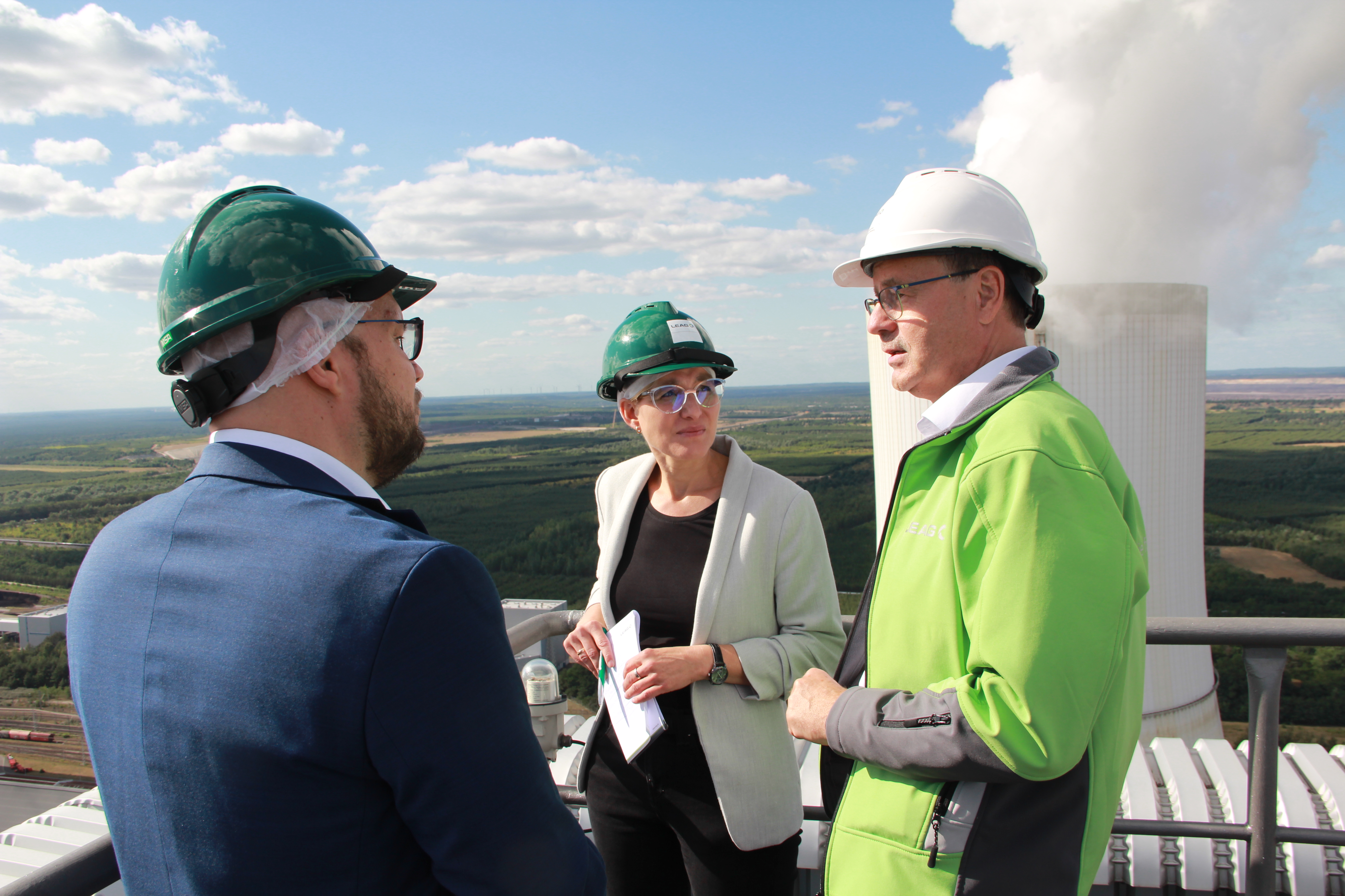 Dr. Anita Maaß zu Besuch im Kraftwerk Boxberg